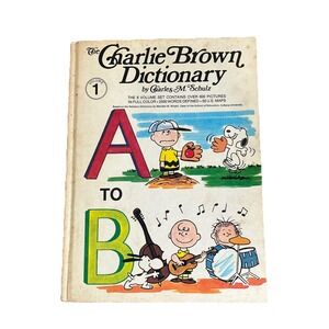 The Charlie Brown Dictionary Vol. 1, A To B First Printing 1973 Charles M Schulz